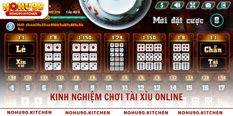 Kinh nghiệm chơi tài xỉu online tại NOHU90 an toàn và hiệu quả