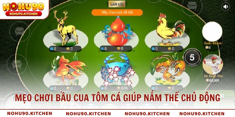 Mẹo chơi bầu cua tôm cá giúp bạn nắm thế chủ động