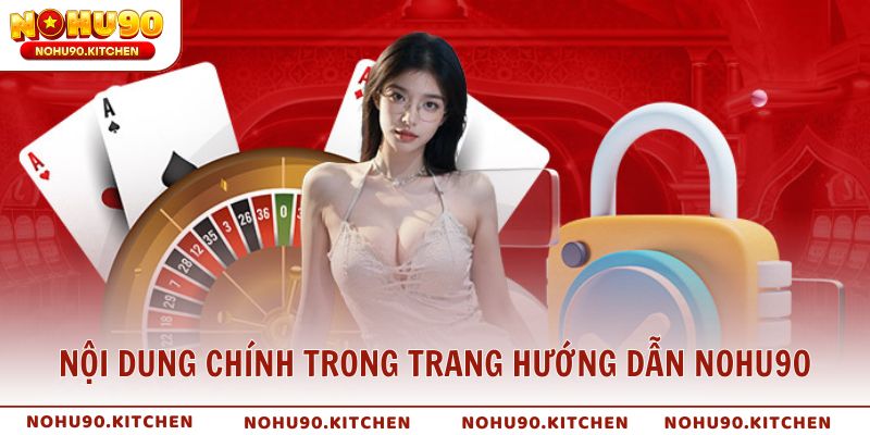 Các mục nội dung chính trong trang hướng dẫn NOHU90